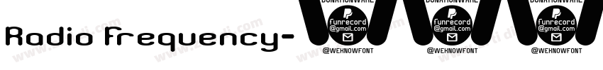 Radio Frequency字体转换